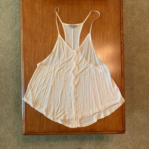 Rubbish Cream Razorback Tank Top